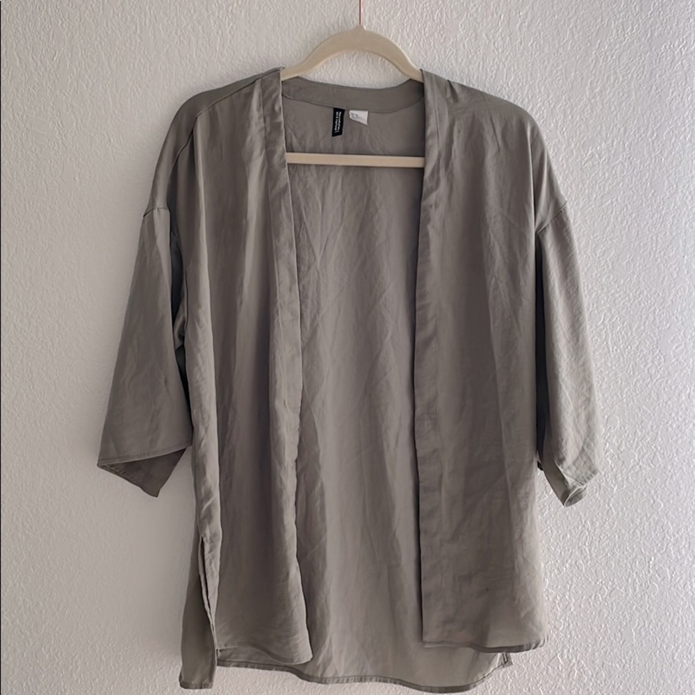 H&M green/gray cover up! Loose and lightweight